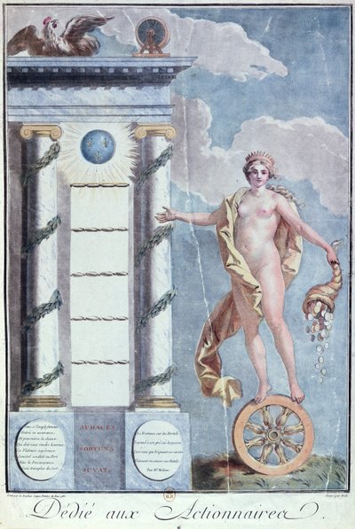 Allegory of the French Royal Lottery, 1785 by Jean Jacques Francois Le Barbier